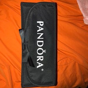 A traveling beauty organizer.